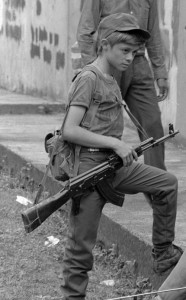 combatientes del erp en el norte de morazan en Perquin jul 90