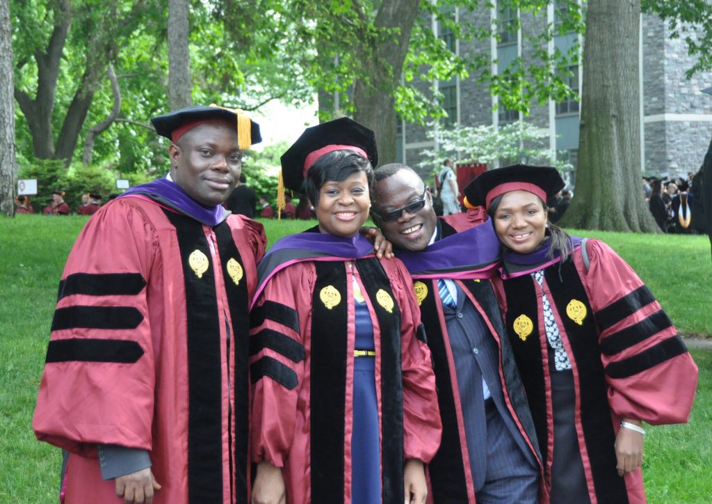 From left: Alexander Tutu Osei, Afi Agbanu Kudomor, George Buadi, and Mariama Sammo. Photo by Chris Gosier