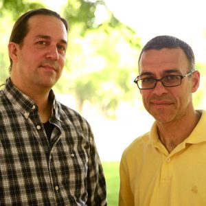 Professors Stephen Holler and Patricio Meneses. 