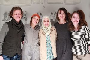 (L-R) Les Bonnes director Oliver Henzler, Hélène Godec, Mariam Moustafa, Lucy O’Brien and Ellen Thome.