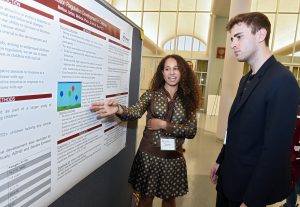 Integrative neuroscience major Melissa James presents her research project, "Development of Emotion Regulation in Children."