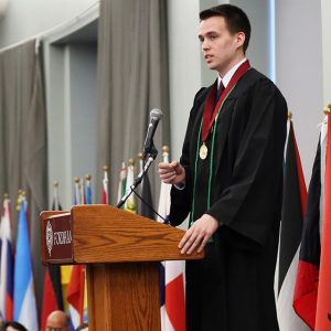 Valedictorian John Witkowski