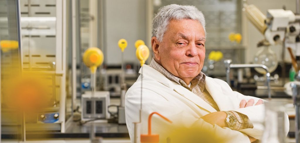 Professor Donald Clarke in his bio lab