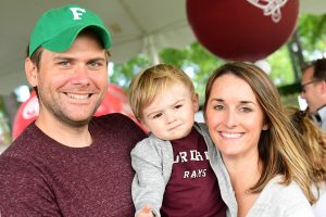 Mike Brady, GABELLI ’06, ’12, and Katelyn Brady, FCRH ’06, with their son Jack