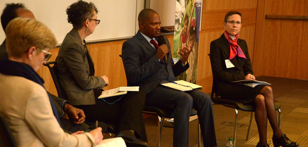 Jeri Eckhart-Queenan, Francis Atul Sarker, Clarisa Bencomo, Robert Baryamwesiga and Jennifer Poidatz