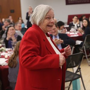 Joan Roberts on winning The Award for Excellence in Undergraduate Teaching in Science and Mathematics.