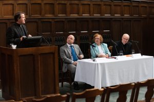 Michael C. McCarthy, SJ , Michael Canaris, Ph.D, Anne-Marie Kirmse, O.P, and James Massa, 