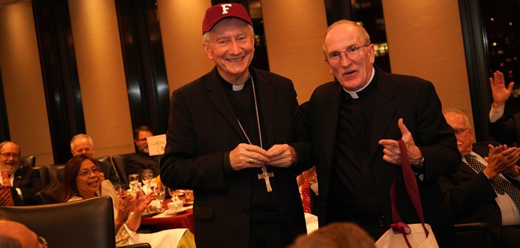 Cardinal in Fordham Cap