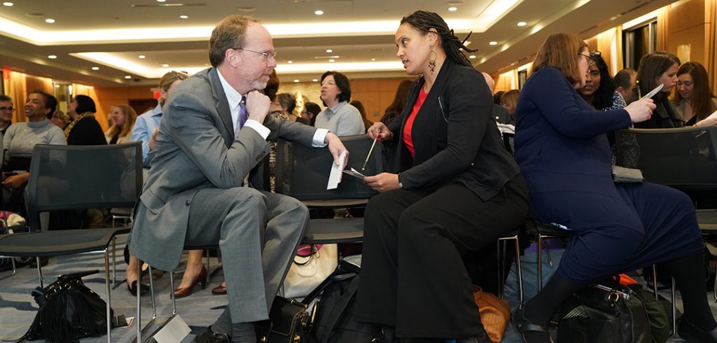 Provost Jacobs and Kendra Dunbar, assistant director for equity and inclusion, discuss the future of higher education.