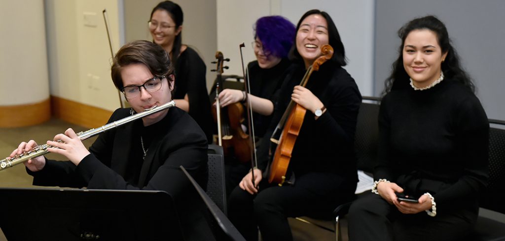 Musicians at the reception