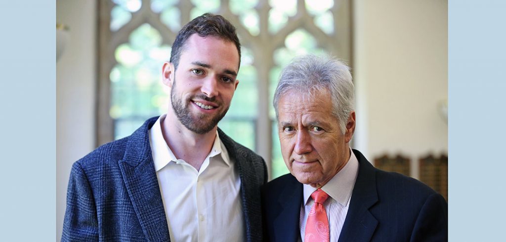 Matthew Trebek and his father, Alex Trebek