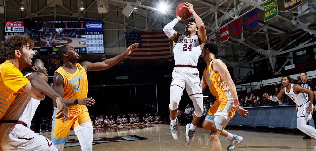 Antrell Charlton takes a shot during the basketball team's Dec. 9 game against Long Island University