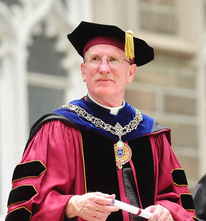 Father McShane at Commencement 2021