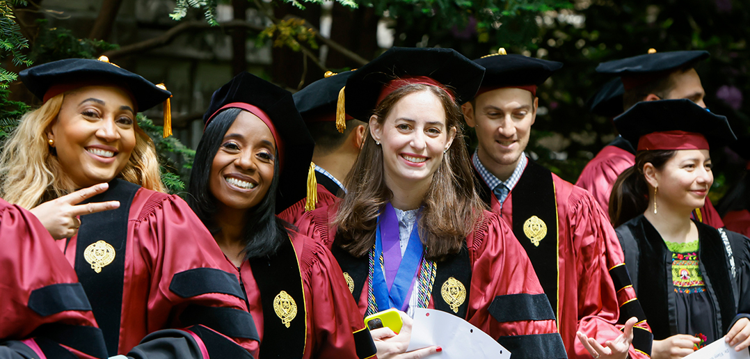 GSE graduates lined up