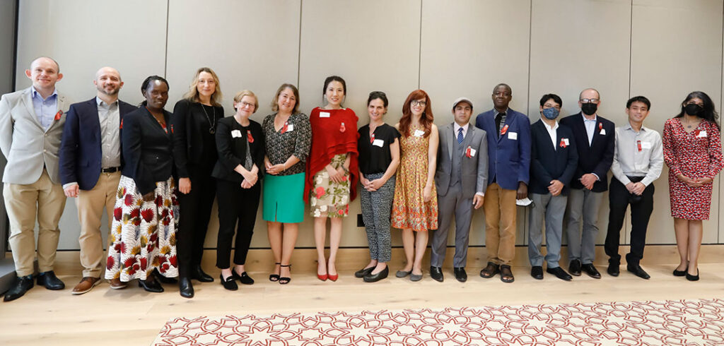 professors standing together for a group photo