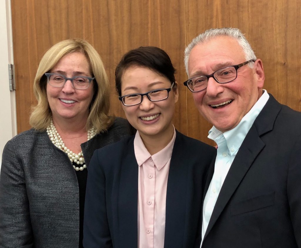 Bill and Debra Toppeta with Huiling Cai