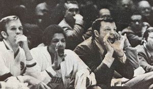 Digger Phelps and Charlie Yelverton on the bench.