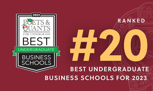 Ranked #20 Best Undergraduate Business Schools for 2023