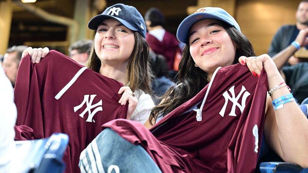 Two Fordham Yankee fans