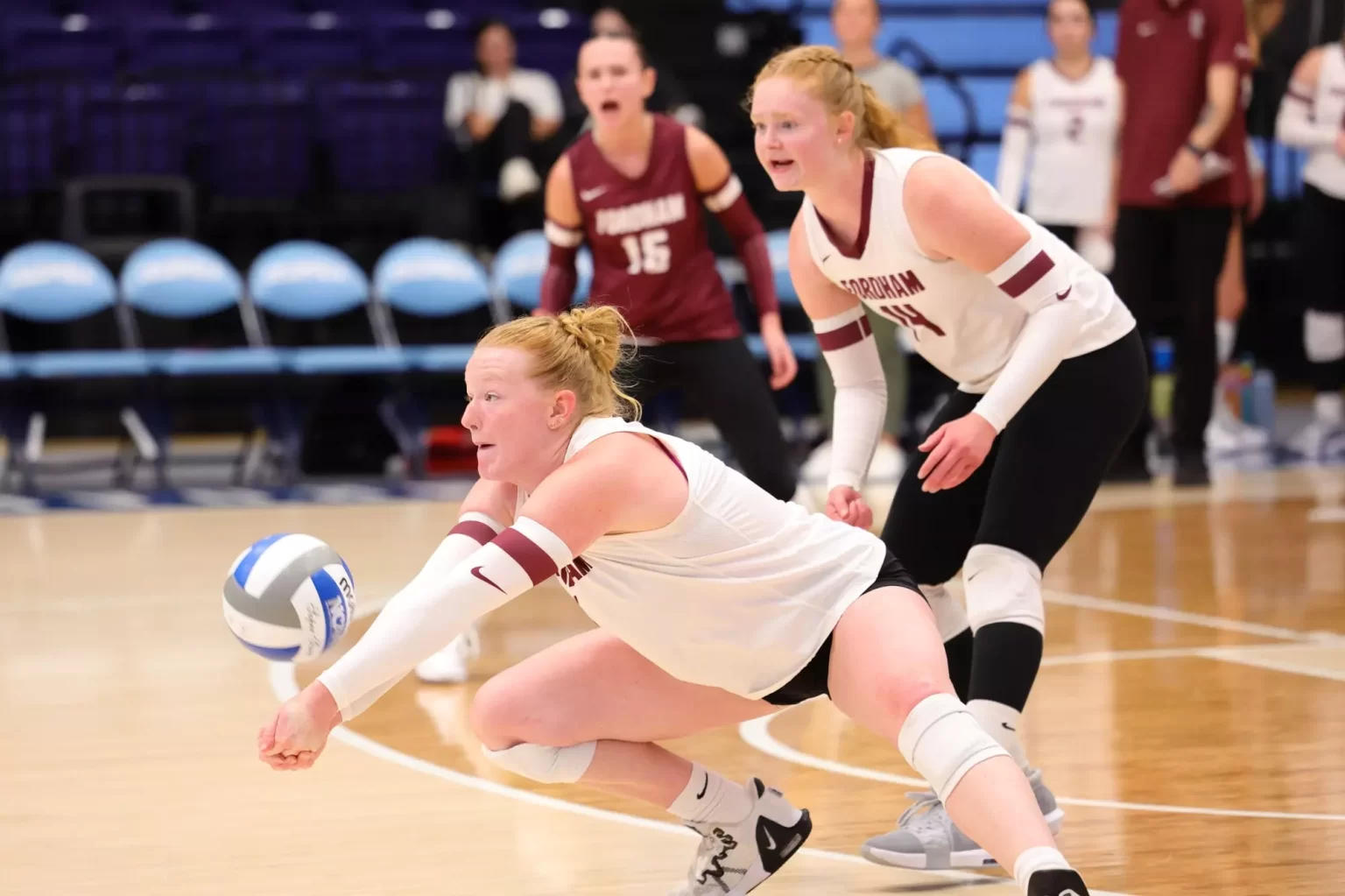 Whitley Moody playing volleyball